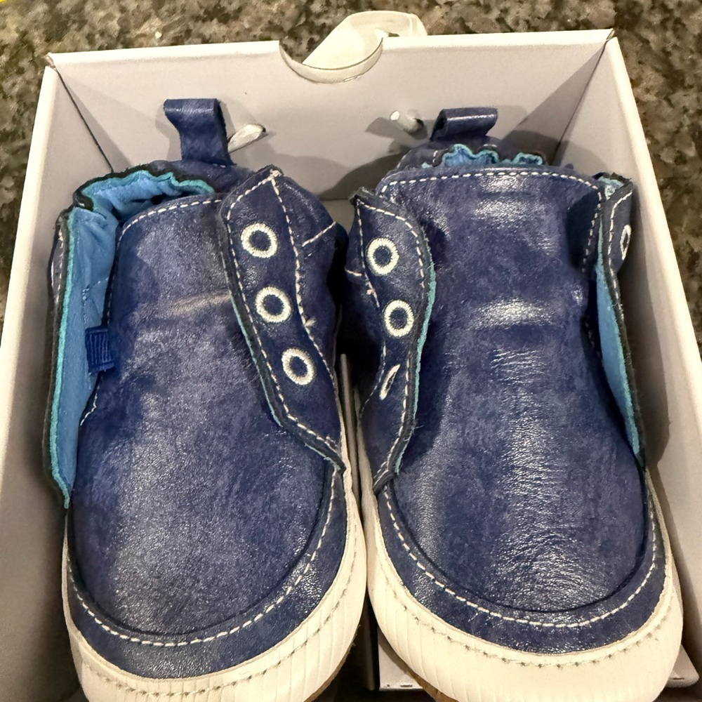 Robeez Navy Blue Baby Walker Shoes